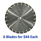 14" Turbo Segment Diamond Saw - 6 Blades For $44 Each (bulk Pack) New. Price: $264.00.