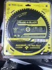 (j) Norske Trade-a-blade 10" X 60T Ultra Thin Kerf Finishing #TCSBT026 New. Price: $41.97.