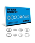 Craly Saw Blade Bushing Set, Arbor Adapter Kit, Reduction Ring Combo, 1''-20MM, New. Price: $17.73.