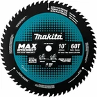 Makita B-66961 10" 60T Carbide-tipped Max Efficiency Miter Saw Blade New. Price: $52.67.