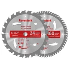 Circular Saw Blade 6-1/2 24T&60T Carbide Tipped Tct Revvstark 24T60T Teeth Wood New. Price: $35.99.