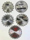 FIVE(5) Circular Saw Blade 7 1/4" , Arbor Size: 5/8 In - Nos New. Price: $18.95.