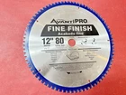 Avanti Pro Fine Finish Saw Blade, 12" 80-TOOTH P1280X Used. Price: $27.29.