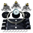 Deck Rebuild Kit Fits Ayp Sears Craftsman 46-INCH Spindles Belt Blades Pulleys New. Price: $117.99.