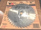 Vermont American 25230 Krome King Steel Saw Blade 7-1/4" 40 Teeth New. Price: $5.49.
