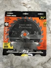 Black & Decker Piranha Circular 7-1/4" Saw Blade, Carbide Teeth, #77-240, New. Price: $7.00.