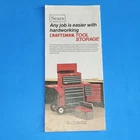 Sears Craftsman Tool Storage Brochure ***august 1982**** Catalog Used. Price: $16.49.