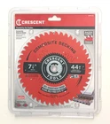 Crescent 7-1/4" 44-TOOTH Composite Decking Circular Saw Blade CSBTX-744 New. Price: $9.00.