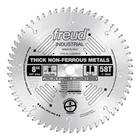 FREUD8" X 5/8" Bore 58T Tcg Carbide Tipped Blade For Thick Non Ferrous Metals New. Price: $58.14.