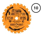 Cmt Circular Saw Blade Set 10-PACK 1/2 Inch 24T Wood W/nails Chn P06524-X10 New. Price: $101.04.
