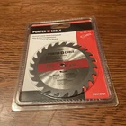 Porter-cable PC412TCT 1/2 Circular Wood Cutting Saw Blade 24 Tooth Carbide New. Price: $11.25.