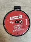 Diablo 7-1/4 In. X 60-TOOTH Fine Finish Circular Saw Blade D0760 New. Price: $21.99.