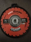 Crescent Nailslicer 7-1/4 24T Framing Circular Saw Blade CSBFR-72A New. Price: $16.50.
