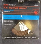 Craftsman 964539 Aluminum Oxide Reinforced Metal Cut-off Blade 7" 1/8" New. Price: $7.99.