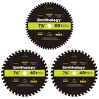 Smithology Circular Saw Blades 7 1/4 Inch 3 Pack Atb 40 Tooth &... Fas New. Price: $34.99.