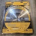 Dewalt 12" Saw Blade Combo Pack 32T And 80T DW3128P5 New. Price: $62.89.