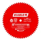 Diablo D1084ND 10" X 84T Laminates/aluminum/plastics Carbide Saw Blade New. Price: $54.86.