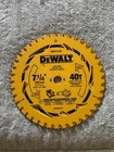 Dewalt DWA271440 Fine Finish 40T Wood Cuttin' 1/4" Circular Saw Blade New. Price: $10.00.