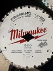 Milwaukee 7-1/4 In. X 24-TOOTH Carbide Framing Circular Saw Blade New. Price: $23.99.