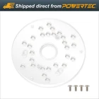 Powertec 5-3/4" Universal Base For Trim Routers (plate With Screws) New. Price: $25.19.