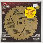Carbide 24 Teeth Circular Saw Blade 7 1/4" Vermont American Master Series - Nos New. Price: $9.45.