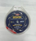 Irwin (4935204) Construction Series Circular Saw Blade 8-1/2 60T New. Price: $22.00.