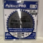 Avanti Pro 40T Carbide Circular Saw Blade For Wood Cutting P1040X New. Price: $29.99.