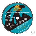 14 Inch 72T Metal Circular Saw Blade - Exfein Tungsten Carbide Tipped New. Price: $117.84.
