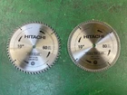 Hitachi 2-PACK 10" Saw Blades Combo 60-80 Tooth New Open. Price: $49.99.