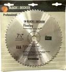 Black+decker 7-1/4" Flooring Saw Blade Precision Ground Steel Wood 73-167 Nos New. Price: $19.00.