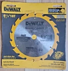 Dewalt DW9155 6-1/2" 18T Carbide Circular Saw Blade New Factory Sealed. Price: $25.50.