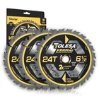 Tolesa 6 1/2 Circular Saw Blade 24 Teeth With 5/8" Arbor, Atb Carbi... Fast Ship New. Price: $31.99.