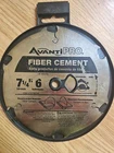 Avantipro 7-1/4 Fiber Cement Saw Blade 6T 5/8 Arbor P0706CHR Case Used. Price: $15.99.