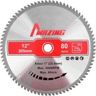Mazing 12 Inch 80T Circular Blades, Aluminum Cutting Tct Miter Saws New. Price: $26.54.