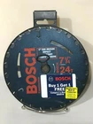 Bosch Construction C3 Sub-micro Impact Dyanite Carbide Saw Blade 7+1/4 24 Teeth New. Price: $19.99.
