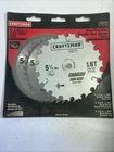 Craftsman 5 1/2" Steel Carbide Circular Saw Pack 18T, 36T & 80T Blades Usa New. Price: $31.88.