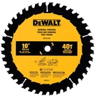 Dewalt Table Saw Blade, 10", 40 Tooth, With Fine Finish, Ultra Sharp Carbide (dw New. Price: $34.78.