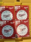 Milwaukee 48-40-0520 5-1/2" 18T Carbide Wood Circular Saw Blades 4-PACK New. Price: $30.00.