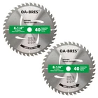 8-1/4-INCH 40-TOOTH Circular Saw Blade With 5/8-INCH Arbor, 8-1/4" 40T, Green New. Price: $33.65.