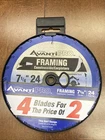 4-PACK Avanti Pro 7-1/4" Tooth Thin Kerf Framing Circular Saw Blade P0724R4P New. Price: $21.99.