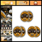 4.5" Circular Saw Blade Set - 24T Framing, 40T Fine Finish, 120T Plywood/osb 6 New. Price: $39.99.