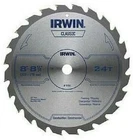 Irwin Classic Carbide Circular Saw Blade 8 1/4 Inch 24T Chn 15150 New. Price: $15.98.