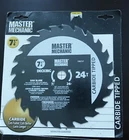 Master Mechanic 7-1/4" 24 Tooth Decking Combination&rip Circular Saw Blade 19875 New. Price: $9.00.