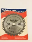 Nicholson Quikcut Circular Saw Blade 7 1/4 Carbide Tipped Anti Kick New. Price: $6.99.