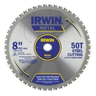 Irwin Tools 8-INCH Circular Saw Blade, Metal-cutting, 8" 50T, Multi New. Price: $82.51.