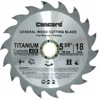Concord Blades 5-3/8" 18 Teeth Tct General Purpose Hard & Soft Wood Saw New. Price: $16.95.