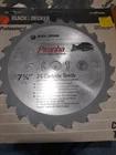 Black & Decker Piranha Blades Circular Saw 7-1/4" Diameter New. Price: $17.99.
