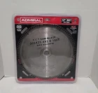 New Admiral T.c.t Saw Blade 12" 60T #62741 305X25.4X2.8-100T Max 6000RPM. Price: $30.00.