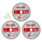 Revvstark Pack Inch 36 Tooth Carbide Circular Saw Blade For Wood, Plastic, New. Price: $27.99.