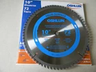 Oshlun 10" 72T Melamine Cutting Blade SBSS-100072 New. Price: $70.00.